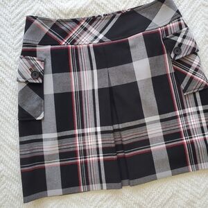 Y2K Ann Taylor LOFT Black Paid School Girl Mini Skirt